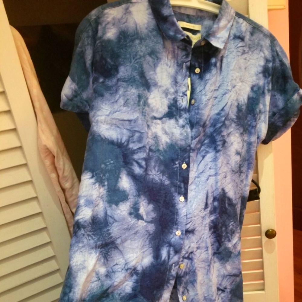 Cynthia Rowley linen shirt dress sz. S